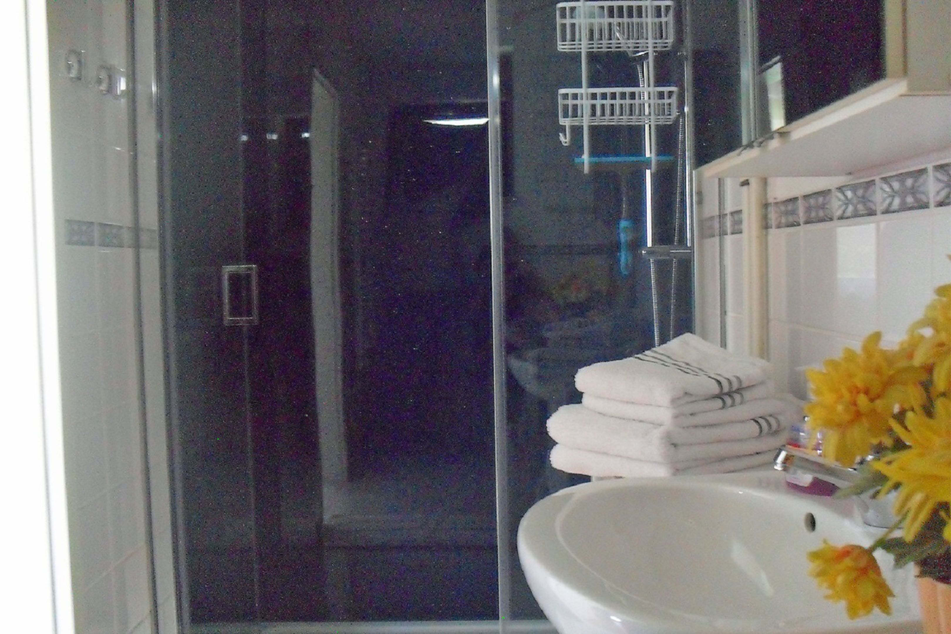 Apartment | Badezimmer | Dusche, Handtücher, Seife, Toilettenpapier