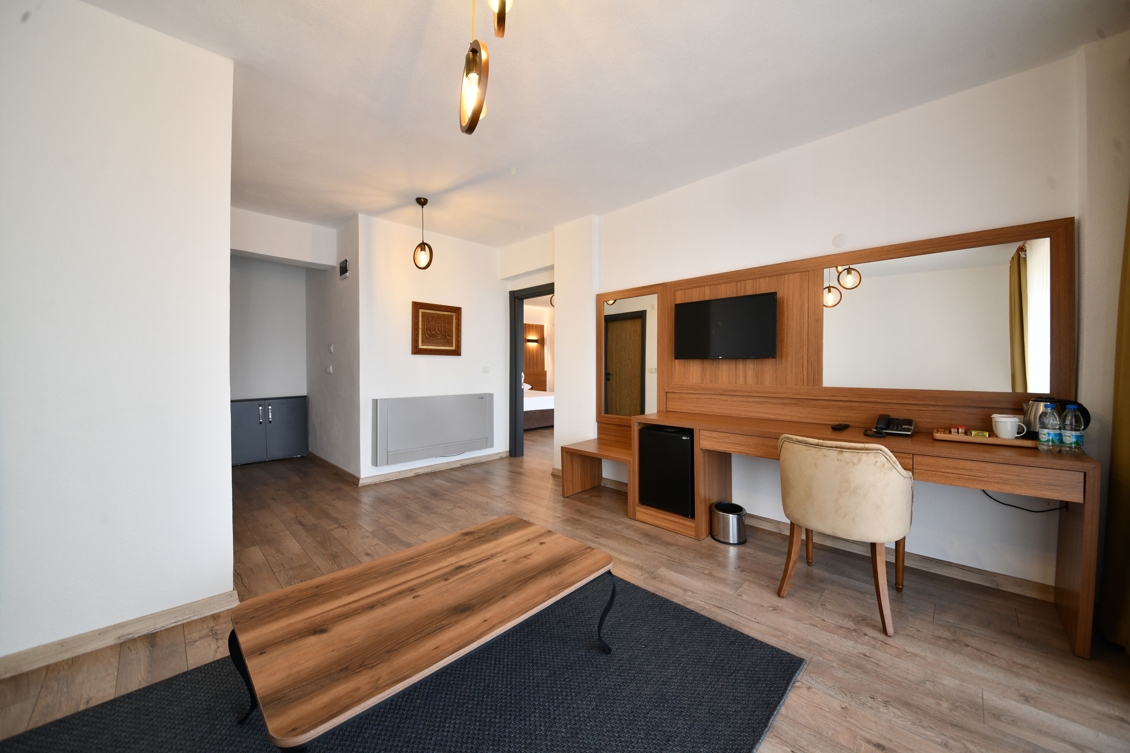 luxury double or twin room, multiple bedrooms, sea view | living area | 32-inch lcd tv with satellite channels, tv