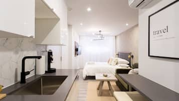 1 Schlafzimmer, Bügeleisen/Bügelbrett, kostenloses WLAN, Bettwäsche