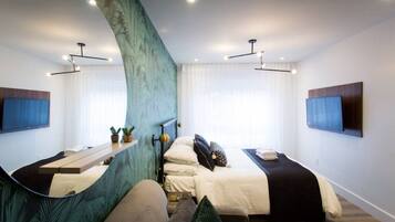 1 chambre, fer et planche Ă repasser, Wi-Fi gratuit, draps fournis