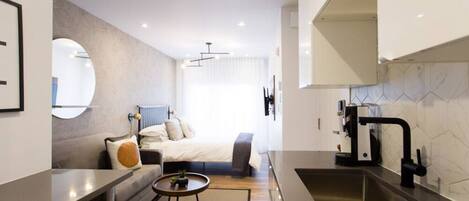 1 Schlafzimmer, Bügeleisen/Bügelbrett, kostenloses WLAN, Bettwäsche