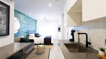 1 dormitorio, tabla de planchar con plancha, wifi gratis y ropa de cama