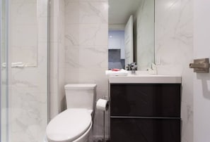 Hair dryer, towels