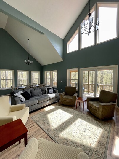 Stunning New Chalet in 17 acre Tug Hill Woodland Retreat