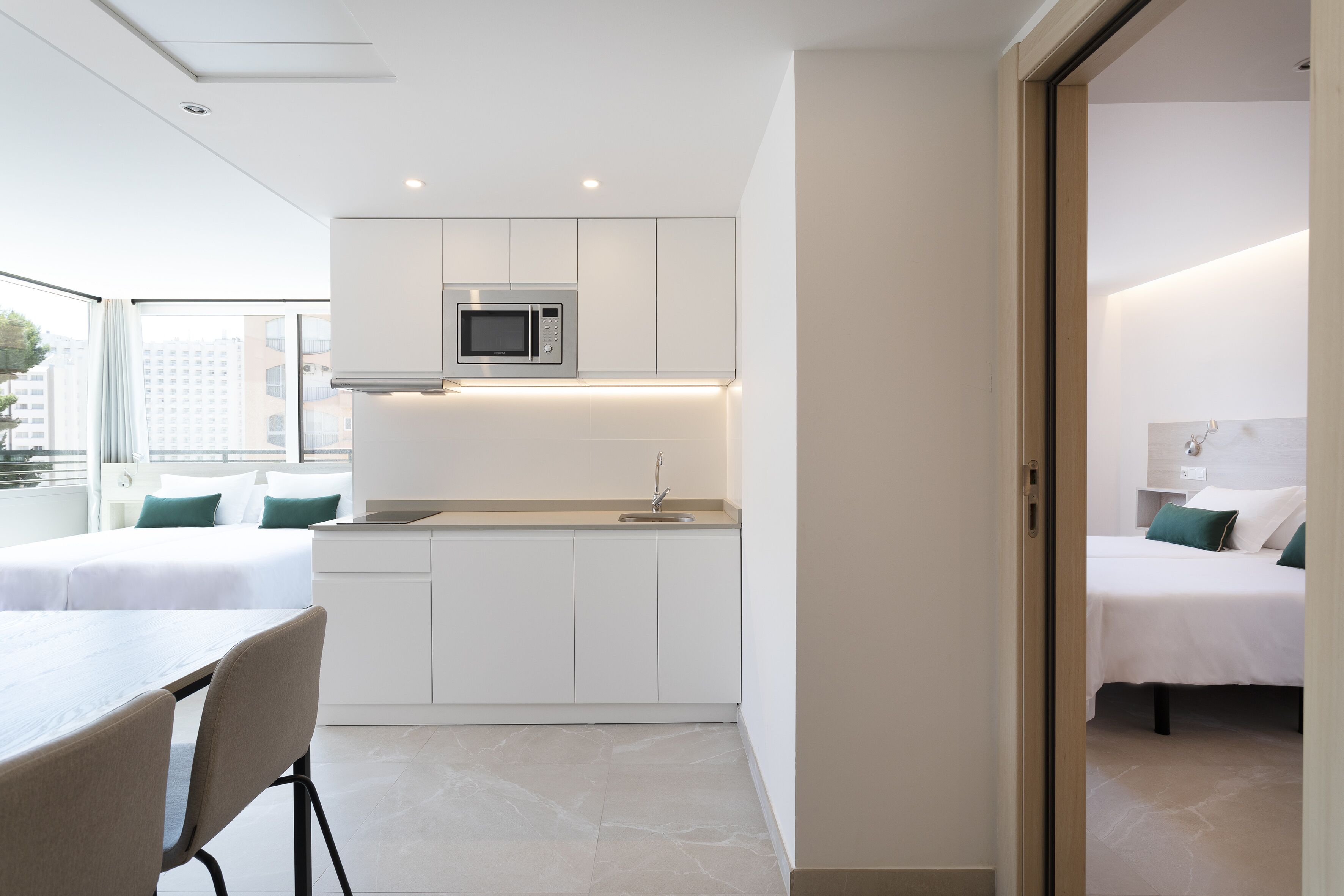 1 bedroom, down duvets, individually decorated, individually furnished