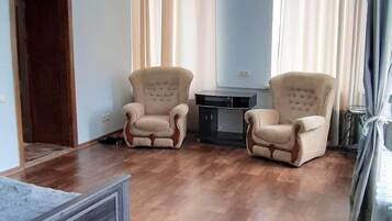 Luxury Apartment, 1 Bedroom (L3) | Living area | LCD TV