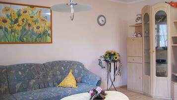 Apartment, Balcony | Living area | Flat-screen TV