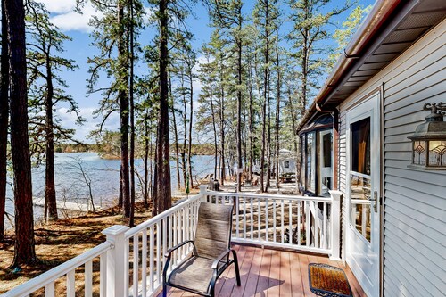 Lakefront four season home w/private beach, boat slip, dock, & fishing kayaks