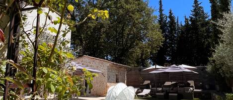 Piscine extérieure, piscine chauffée