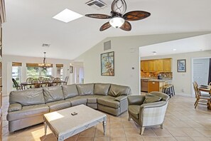 House, Multiple Beds (Pet-friendly waterfront home steps to) | Living room