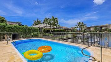 House, Multiple Beds (Pet-friendly waterfront home steps to) | Pool | A heated pool