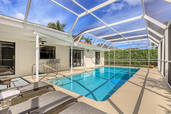 House, Multiple Beds (Nautical home with pool, grill and st) | Pool | A heated pool - Nautical Home With Pool, Grill and Steps to Shops (Marco Island)