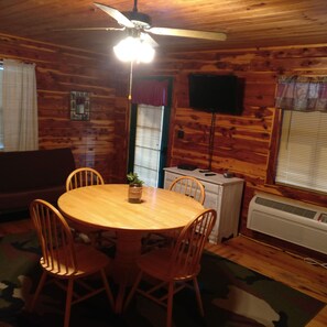 Dining - COZY UNIT #1 WATERFRONT LOG CABIN (Mountain Pine)