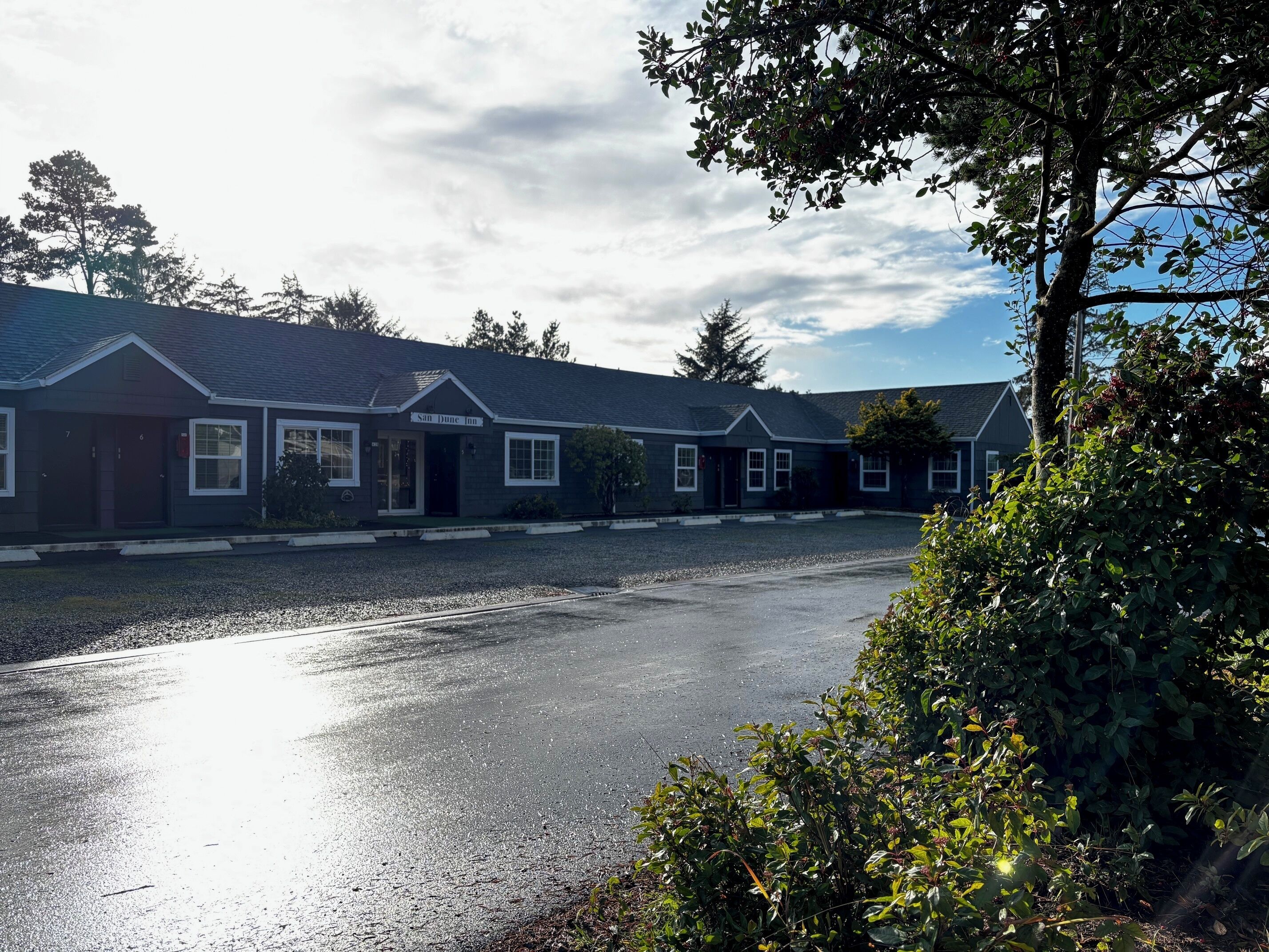 Voorkant van accommodatie