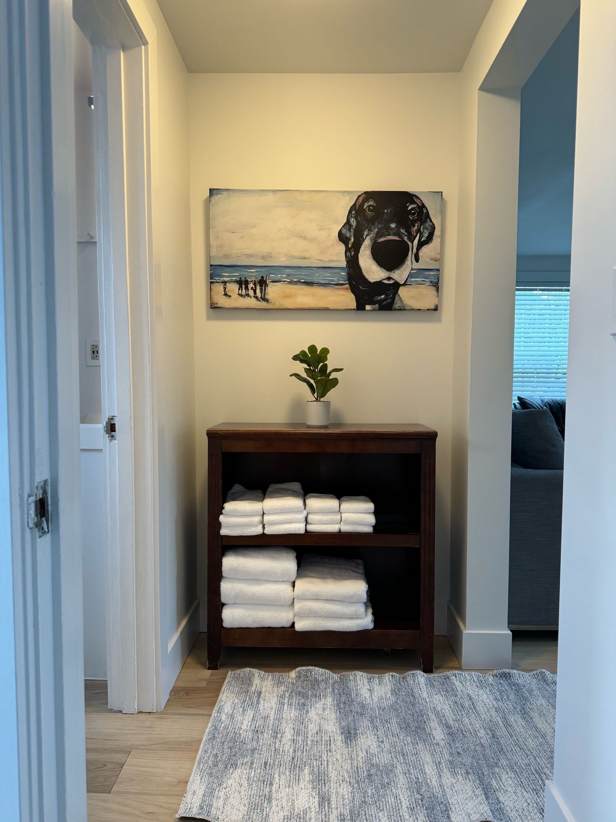 free toiletries, hair dryer, towels, soap