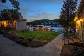 Property grounds - CALM, PEACEFUL COVE!  Lakefront Oasis w/ guest house + no stairs to huge dock! (Sunrise Beach)