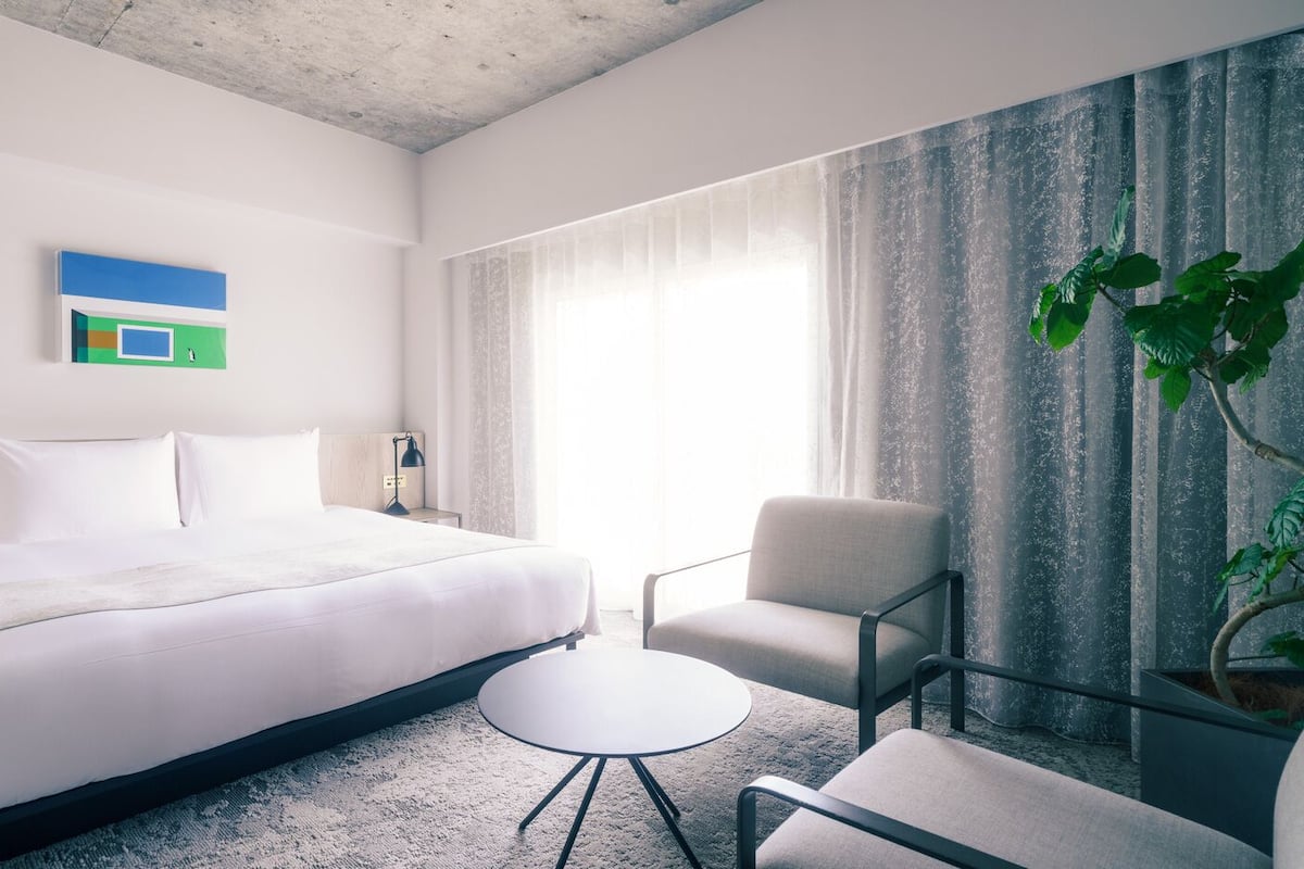 Premium bedding, down comforters, free minibar, in-room safe