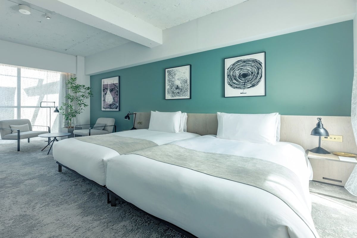 Deluxe Twin kamer, 2 eenpersoonsbedden, niet-roken | 1 slaapkamer, luxe beddengoed, donzen dekbedden, een gratis minibar