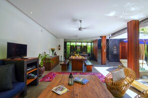 Villa, 3 Bedrooms | Living area | Flat-screen TV