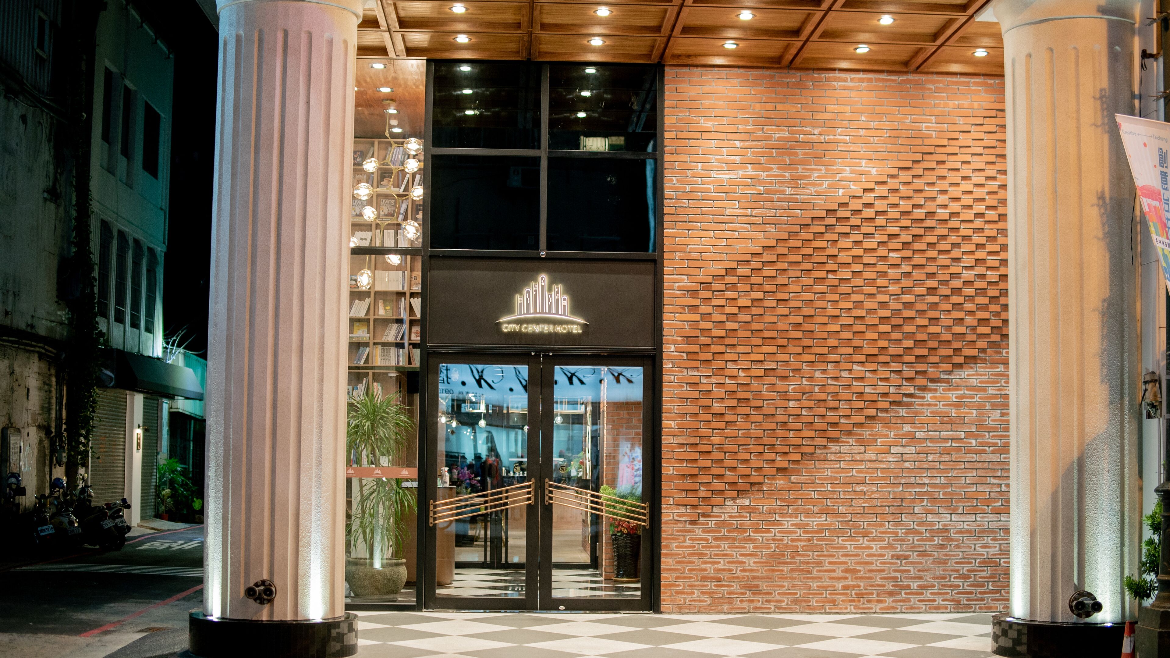 front of property – evening/night