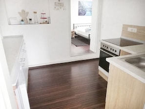 Appartement, 1 chambre (40m²) | Cuisine privée | Four, chaise haute