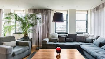 TV, fireplace, offices