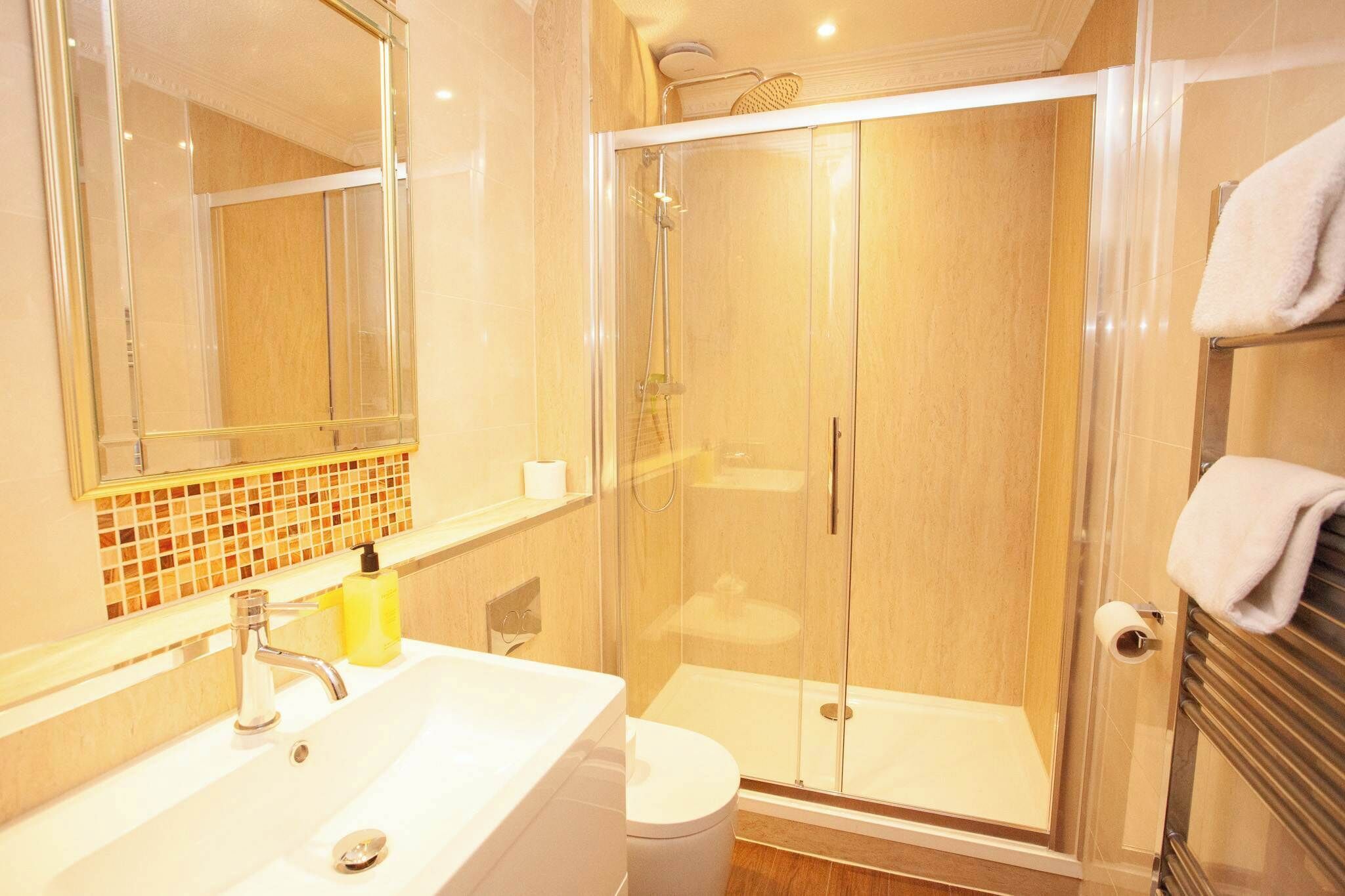 Shower, hair dryer