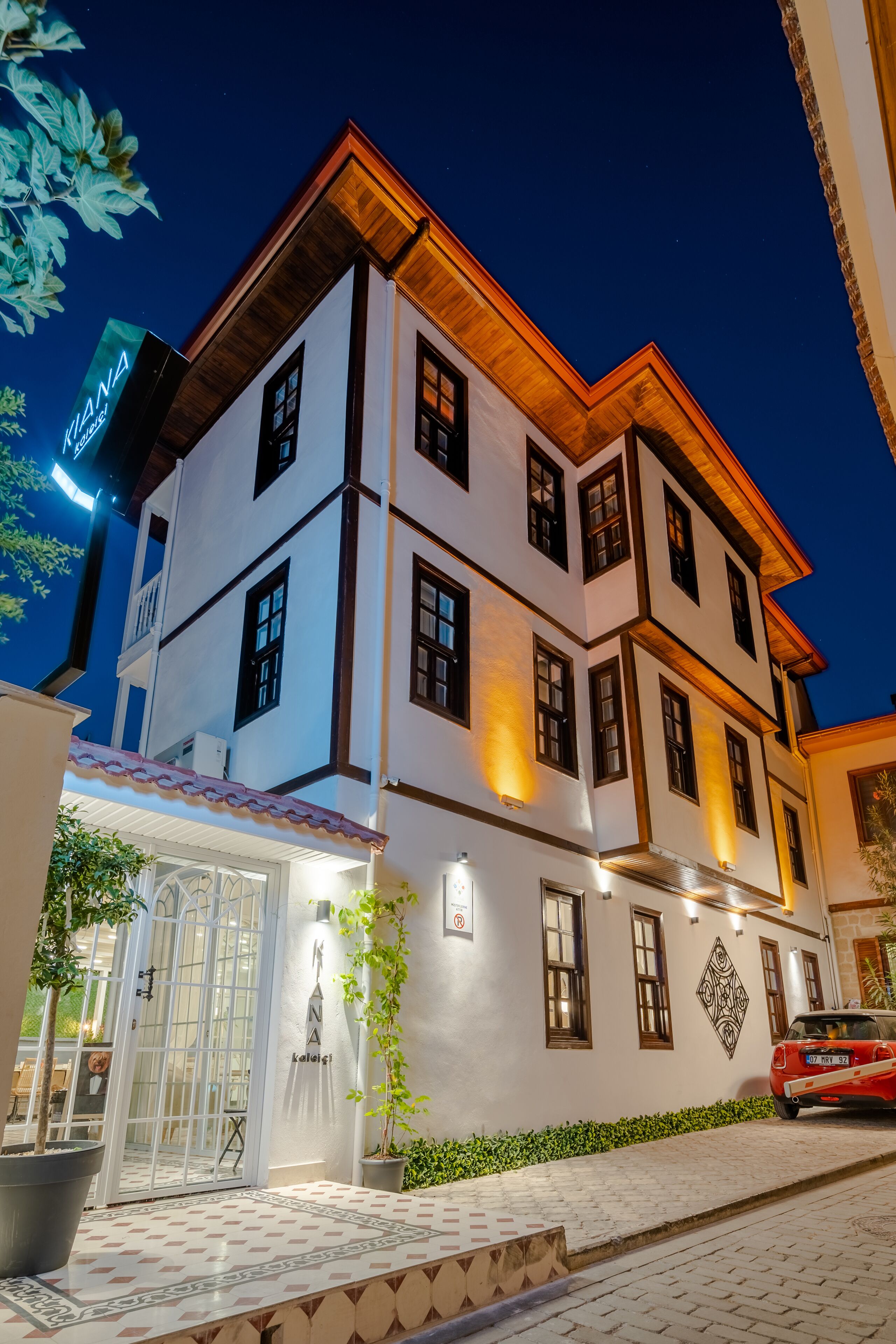 front of property – evening/night