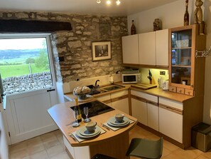 Apartment | Private kitchen | Fridge, microwave, stovetop, electric kettle - Characteristic & Cosy Self-contained 1 Bed Annexe (Kendal)