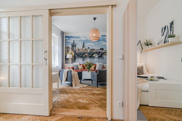 Apartemen Klasik | 1 kamar tidur, tirai kedap cahaya, dan setrika/meja setrika