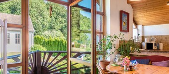 Apartamento vacacional "Jardín de rosas" cerca del Lago de Constanza con Wi-Fi y balcón