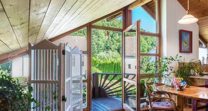 Ferienwohnung "Rosengarten" am Bodensee mit WLAN und Balkon