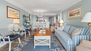 Smart TV, books - Beautifully furnished condo across the street with great ocean views (Myrtle Beach)