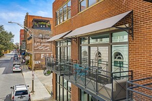 Balcony - Bright Historic District Condo with Balcony by Lucky Savannah (Savannah)