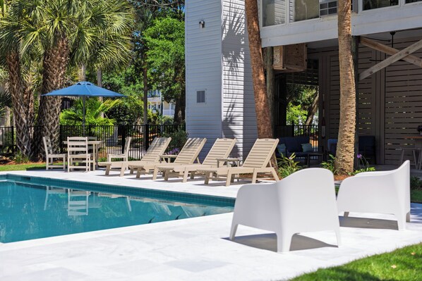 A heated pool