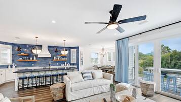 House, Multiple Beds, Private Pool | Living room | TV