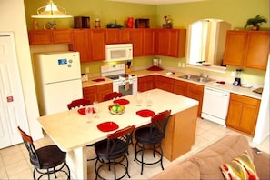 Villa, Multiple Beds (Ref 37 Beautiful 6 Bed Villa with poo) | Private kitchen | Toaster, cookware/dishes/utensils - Ref 37 Beautiful 6 Bed Villa With Pool Gated Resort (Davenport)