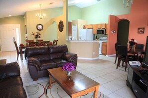 Villa, Multiple Beds (Ref 30 Beautiful 4bedroom  pool home ) | Living room | Table tennis - Ref 30 Beautiful 4bedroom Pool Home Near Disney (Kissimmee)