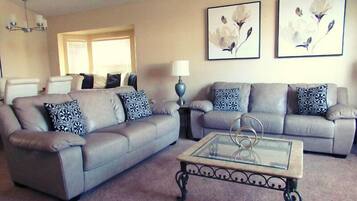 Villa, Multiple Beds (Ref 17 Beautiful 4 Bed Villa with own) | Living room | Foosball