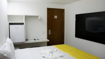 Minibar, desk, laptop workspace, soundproofing