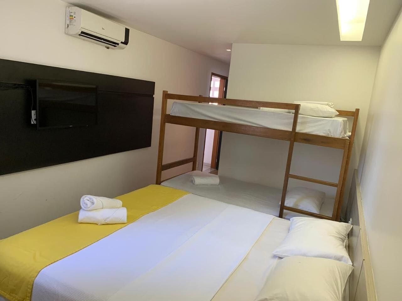 minibar, desk, laptop workspace, soundproofing