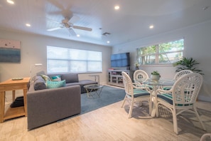 House, Multiple Beds (Blue Reef) | Living room | Fireplace - Blue Reef (Delray Beach)
