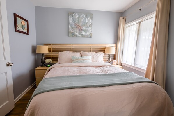 1 habitación y ropa de cama