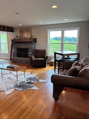 TV, fireplace - Mountain farmhouse on 300 + acres with million$views (Saltville)