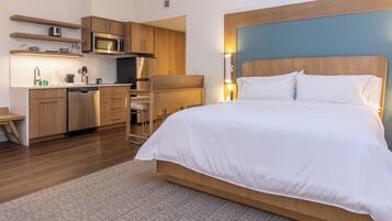 Hypo-allergenic bedding, pillowtop beds, individually furnished, desk