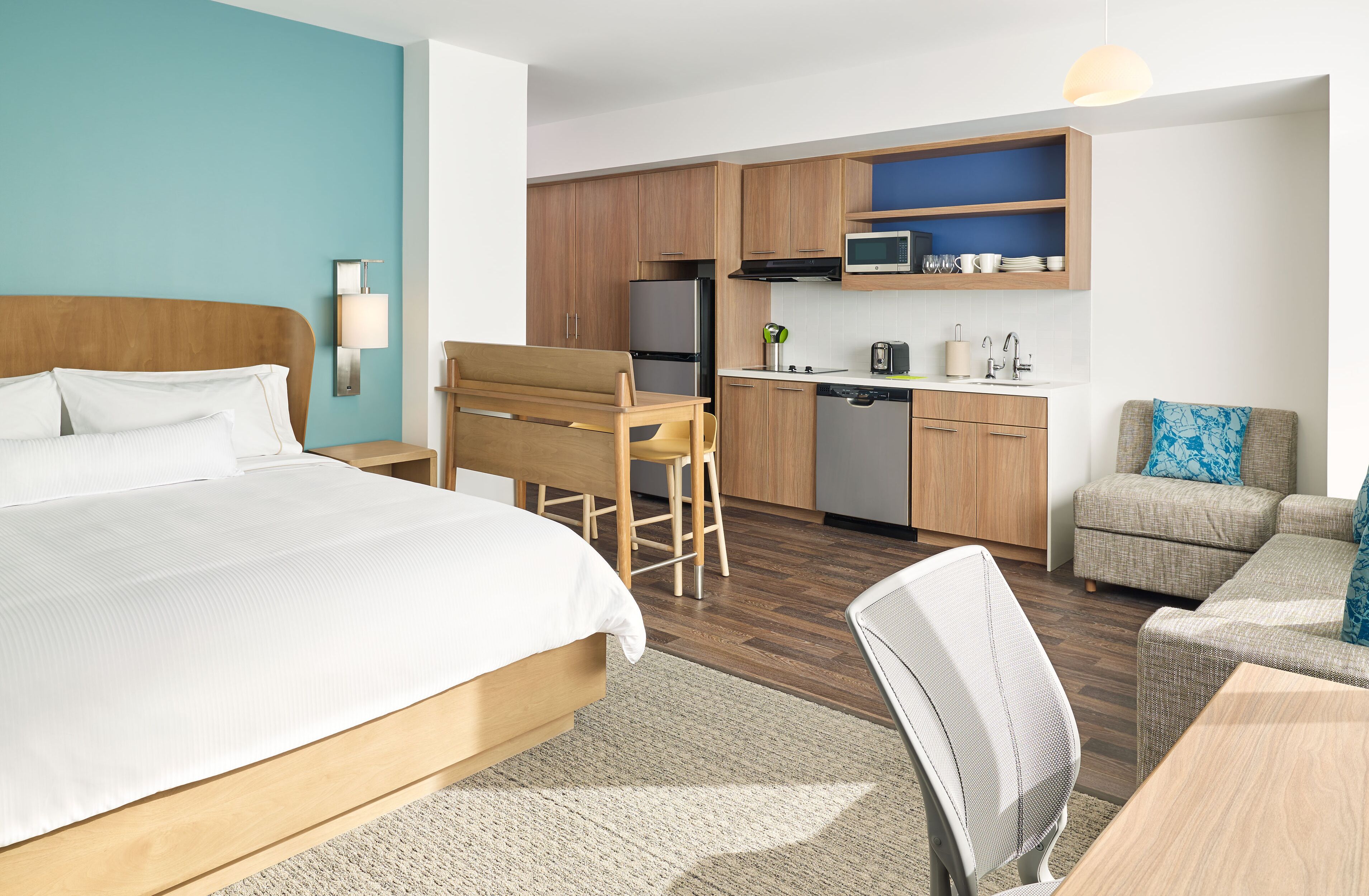 Studio, 1 King-Bett und Schlafsofa, Küche | Allergikerbettwaren, Pillowtop-Betten, individuell eingerichtet