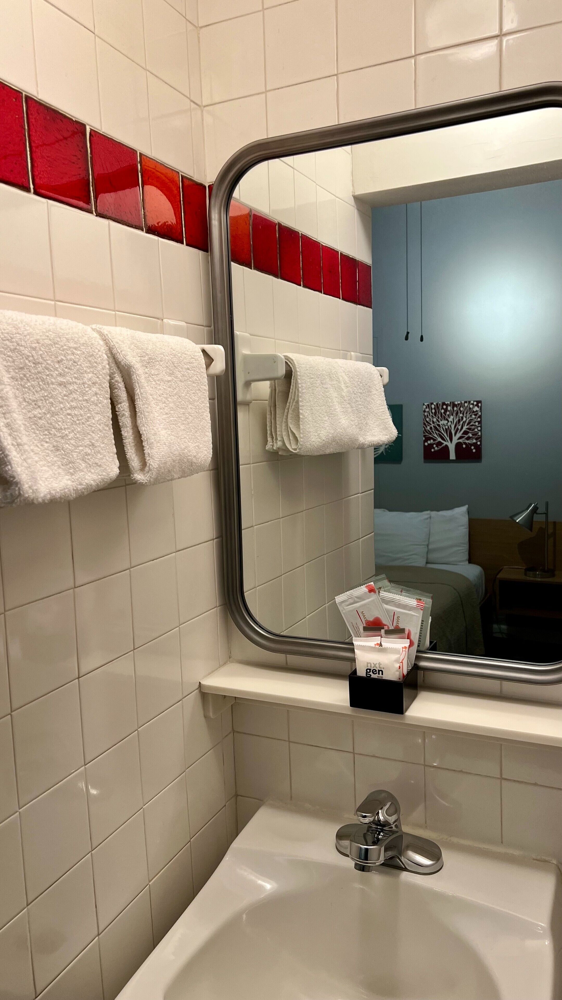 economy room (petite double room) | bathroom | designer toiletries, hair dryer, towels, soap