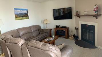 Condo, Multiple Beds (Sugar Ski & Country Club Unit 225 Sil) | Living room | TV