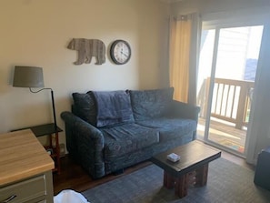 Condo, Multiple Beds (125) | Living room | TV, fireplace - Sugar Ski & Country Club Unit 125 Silver (Banner Elk)