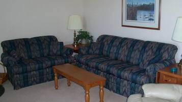 Condo, Multiple Beds (Sugar Ski & Country Club Unit 822 Sil) | Living room | TV